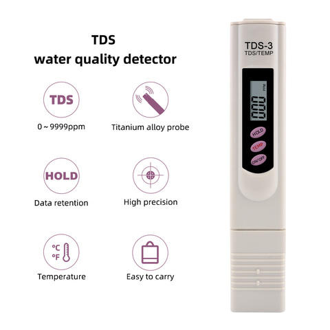 High Quality Portable Digital TDS Meter Filter Measuring Water Quality Purity Tester drink Water tds meter pen type ► Photo 1/6