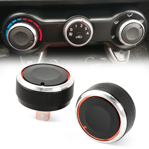 2pcs/Set Car AC Knob Air Conditioning Heat Control Switch Accessories Suitable For Kia Rio 4 X-line Hyundai Solaris 2017-2022 ► Photo 1/3