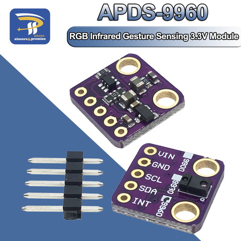 GY-9960-LLC APDS-9960 RGB And Gesture Sensor Module 3V-5V IIC I2C Breakout For Arduino APDS-9900 Digital Environment ► Photo 1/6