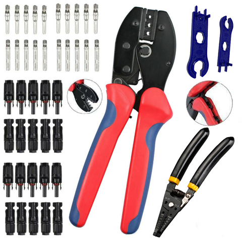 SOLAR TERMINAL CRIMP TOOL SET 2546B CRIMP PLIERS Hand tool set kits LY-2546B MC4 Solar Connectors Plier PRESS PLIERS ► Photo 1/6