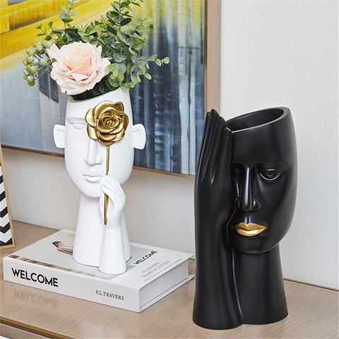 Creative Nordic vase decor art living room wine cabinet light luxury home decor cabinet coffee table flower arrangement simple ► Photo 1/6