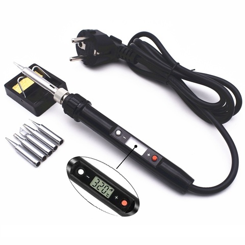 220V/110V 80W Electric Soldering Iron Set Adjustable Temperature LCD Digital Display Rework Station Welding Repair Tools ► Photo 1/6