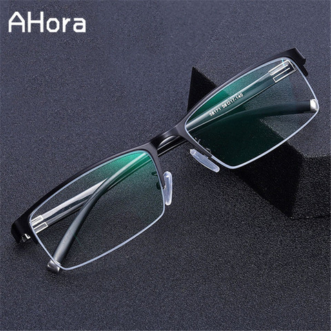 Ahora Square Myopia Glasses Frame Finished Myopia Glasses Men Women Anti Blue Light Myopia Eyewear Glasses Diopter 0 -1.0 to 6.0 ► Photo 1/5