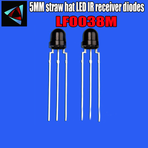 10PCS 5mm 4.8MM straw hat LF0038M 940nm 850NM LEDs IR receiver diodes ► Photo 1/1