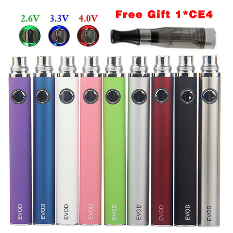 eVod Dab Variable Voltage E Cigarette Vaporizer CE4 Clearomizer gift 1100 900 650mAh 510 Thread Vaper Pen Battery 1pcs ► Photo 1/1