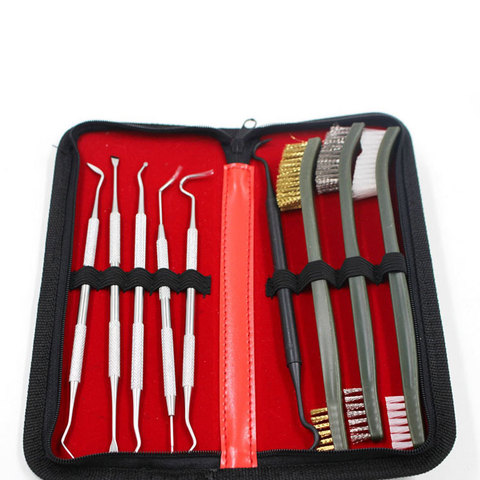 9pcs/Set Weapon Cleaning Kit Universal Gun Hunting Weapon Cleaning Kit Brush Gun Cleaning Set Pick Gun Tool ► Photo 1/5