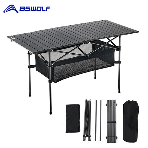 Folding Camping Table Outdoor Portable Table Aluminum alloy Picnic Table BBQ Desk Garden Kitchen Table for Hiking Travel ► Photo 1/6
