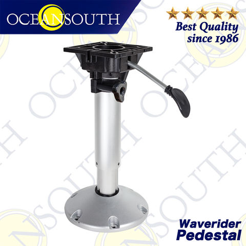Oceansouth Waverider Pedestal Aluminium Anodised Shaft Shock Absorption System Swivel Top Adjustable For Standard Boat Seats ► Photo 1/5
