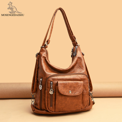 Casual Shoulder Bags for Women Sac Designer Ladies Handbag Quality Leather Female Bag Large Capacity Travel Tote Bag Bolso Mujer ► Photo 1/1