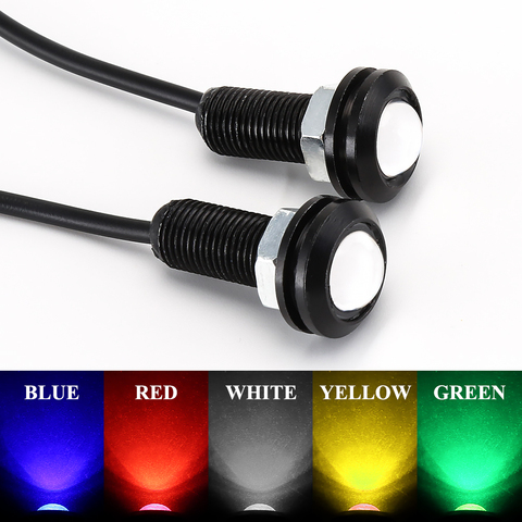 2 pcs, LED bulbs, Eagle Eye, daytime running lights, Eagle Eye car lamp, DHO 12 V, diameter 18mm ► Photo 1/6