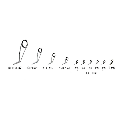 NooNRoo KL-H Guide Set 2SET fishing rod guides fishing rod parts repair guide ► Photo 1/1