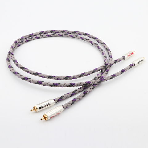 Pair XLO Signature S3-2 99.99999% Copper RCA Interconnect Cable ,Audio Video Single Wire ► Photo 1/6