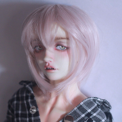 BJD doll wig suitable for 1/3 1/4 1/6size daily easy wear shoulder length hair high temperature silk doll accessories ► Photo 1/6