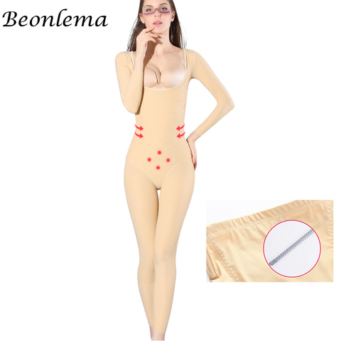 Beonlema Women Corrective Shapewear Full Body Cover Slimming Suit Shaper Set Modeling Panties Leg Shapers Butt Lift Large Size ► Photo 1/6