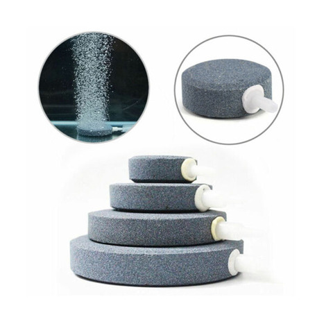 HOT CERAMIC DISC AIRSTONE DIFFUSER FISH POND TANK AIR STONE 1PC AQUARIUM AIR STONE 4CM/6CM/8CM/10CM ► Photo 1/6