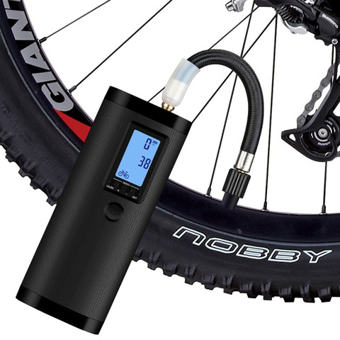 Mini Car Inflator Pump USB Charging Bicycle Air Compressor Portable Electric Inflatable Pump Rechargeable Motor Bike Barometer ► Photo 1/6