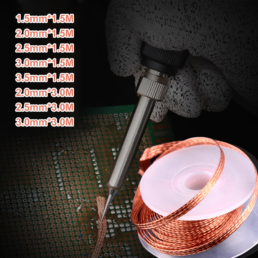2.0mm/2.5mm/3.5mm 3M Desoldering Braid Welding Solder Remover Wick Wire Low Residue Tin Strip For Electrical Soldering And DIY ► Photo 1/6