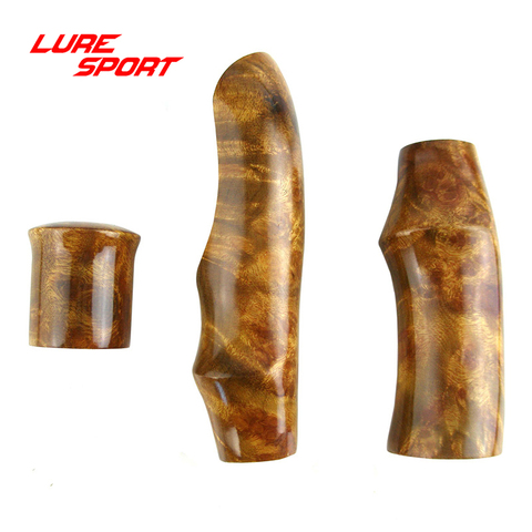 Burl Wood Cap Handle with FUJI VSS Reel Seat hand shape Rod grip Rod Building Component Repair Fishing Pole DIY Accessory ► Photo 1/5