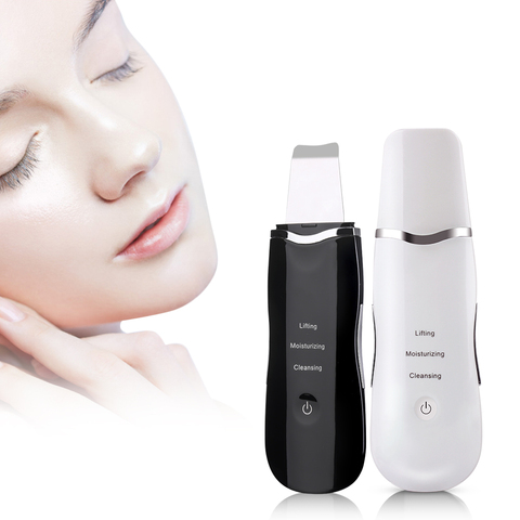 Rechargeable Ultrasonic Face Cleaning Skin Scrubber Cleanser Vibration Blackhead Removal Facial Pore Peeling Ultrasound Scrubber ► Photo 1/6