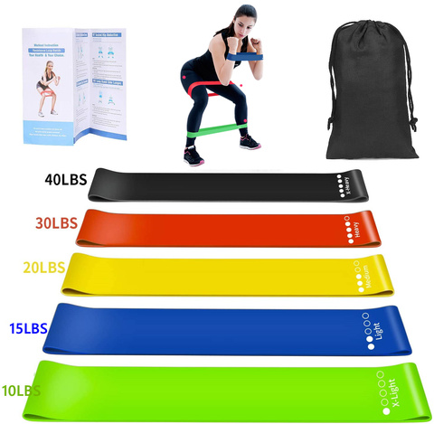 Yoga Resistance Bands Set Stretching Rubber Loop Exercise Fitness Equipment Strength Training Body Pilates Strength Training ► Photo 1/6