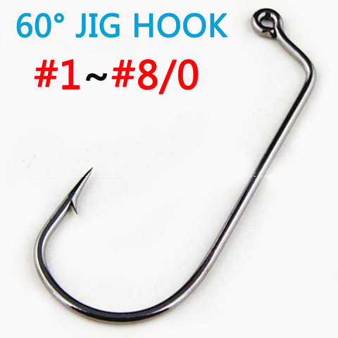 20pcs/50pcs Long Shank Fishing Hooks 16#~7/0# High Carbon Steel