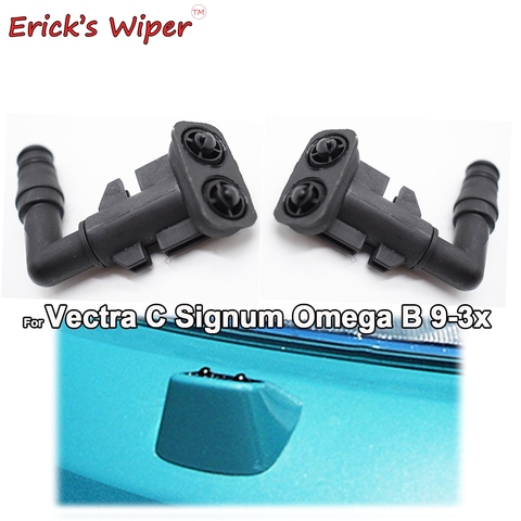 Erick's Wiper 2Pcs Front Headlight Washer Jet Spray Nozzles For Vauxhall Opel Vectra C Signum Omega B OE#9186049 & 9186050 ► Photo 1/4