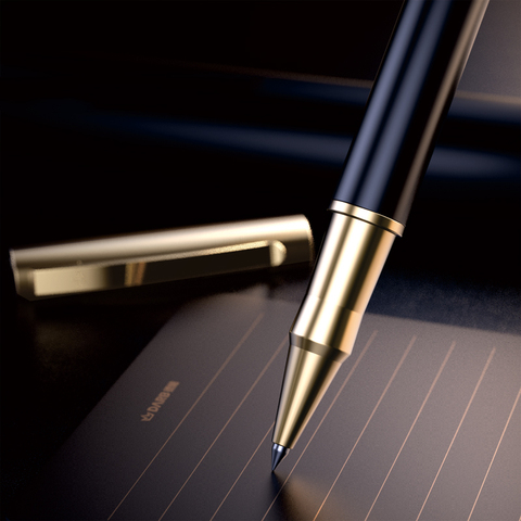 DARB roller ball pen high-quality elegant business office writing pens classic bold  nib metal news gift set free 3 refills ► Photo 1/6
