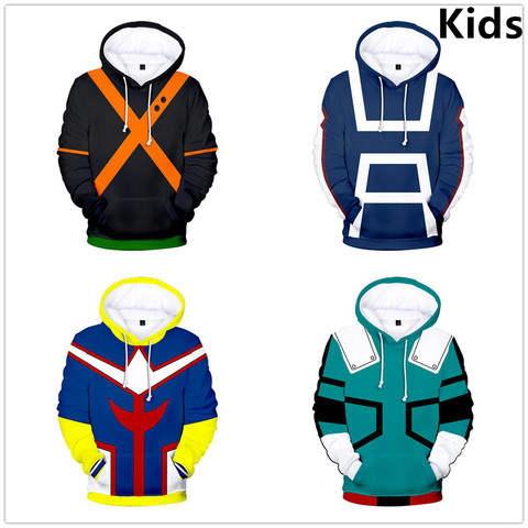 2 To 14 Years Kids Hoodies My Hero Academia 3d Printed Boys Girls Hoodie bakugo katsuki Cartoon Sweatshirt Children Clothes ► Photo 1/6