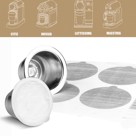  ICafilasStainless Steel For Nespresso Coffee Capsule with Disposible Foils Seals Easy Clean Reusable Cup Body ► Photo 1/6