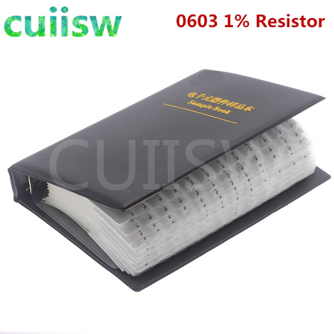 0603 SMD Resistor Sample Book 1% Tolerance 170valuesx50pcs=8500pcs Resistor Kit 0R~10M ► Photo 1/6