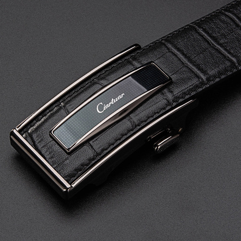 Ciartuar Leather Belt Automatic Buckle Belts for Men Genuine Leather Waist  Mens Luxury Designer Belt High Quality Fashion Strap ► Photo 1/6