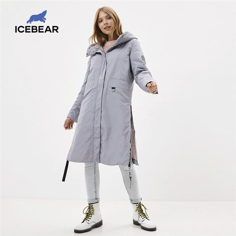 ICEbear 2022 Women spring jacket quality women coat long female parka  brand clothing GWC20066I ► Photo 1/6
