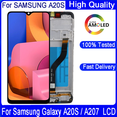 100% Original'' 6.5 '' LCD For SAMSUNG Galaxy A20s A207 A2070 SM-A207F LCD Touch Display Screen Digitizer Assembly Repacement ► Photo 1/6