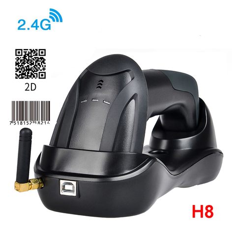 H6 Wirelress Barcode Scanner And RD-H8 1D/2D QR Bar Code Reader PDF417 for for POS and Inventory ► Photo 1/6