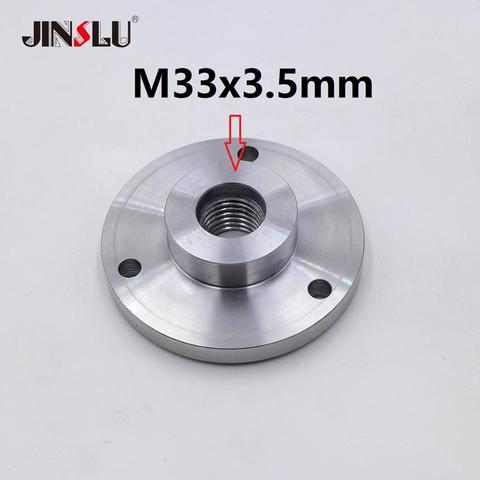 M33x3.5mm M33 Spindle Thread chuck Flange Back Plate base plate Adapter Plate K11-80 K12-80 K11-100 K12-100 ► Photo 1/2