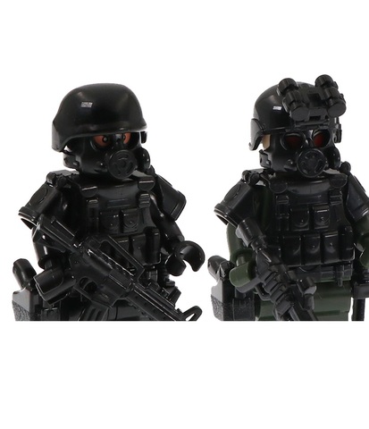 10PCS Military special forces Modern Soldier Police MOC SWAT City military weapons playmobil figures Building Block mini toys ► Photo 1/1