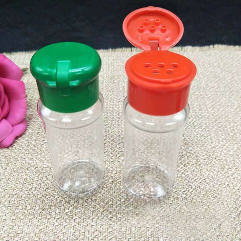 Herb and Spice Tools Pet Bottle Plastic Seasoning Jar Salt Pepper