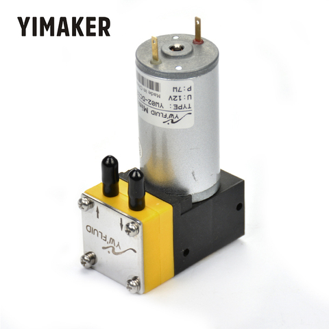 YIMAKER 1Pc Micro Vacuum Pump DC 12V 50Kpa Pumping Electric Air Sampling Liquid Pump Diaphragm Pumps ► Photo 1/5