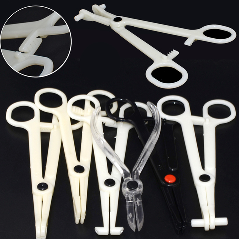 1PC Acrylic Piercing Clamp Ear Lip Navel Nose Round Open Septum Piercing Tools Forceps Plier Clamp Permanent Body Jewelry Tool ► Photo 1/6