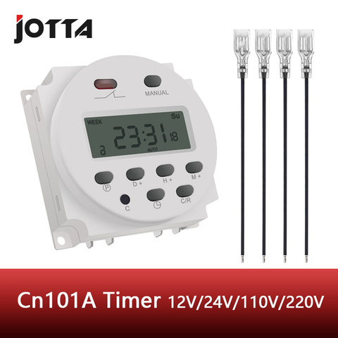CN101A LCD time switch 12V 24V 110V 220V Time Relay Street lamp billboard power supply timer WITHOUT waterproof box ► Photo 1/6