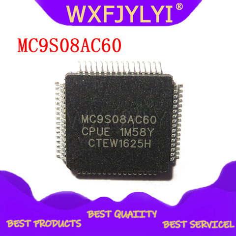 2pcs/lot MC9S08AC60 MC9S08AC60CFUE microcontroller MCU new original  QFP44 ► Photo 1/1