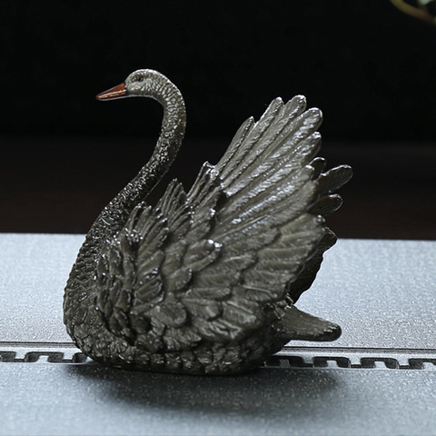 Romantic Swan Resin Color Changing Tea Pet Tea Accessories Household Decoration Adult Toys ► Photo 1/6