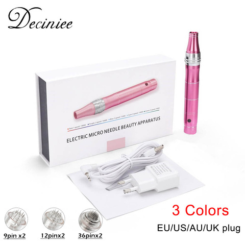 Electric Derma Pen Wireless Skin Care Machine Device Professional Microblading Derma Needles Gun Dr Pen Mesotherapy Face Makeup ► Photo 1/6