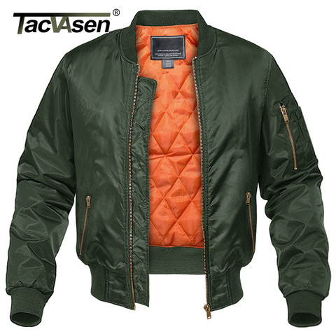 TACVASEN Winter Military Jacket Outwear Men Cotton Padded Pilot Army Bomber Jacket Coat Casual Baseball Jackets Varsity Jackets ► Photo 1/6