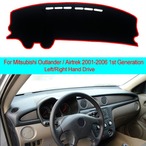 2 Layer Car Inner Dashboard Cover Dash Mat Carpet Sun Shade Cape For Mitsubishi Outlander Airtrek 2001 - 2006 1st Gen Dust proof ► Photo 1/6