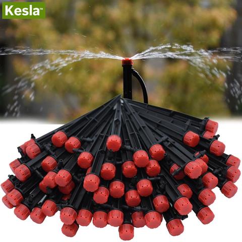 10PCS Drip Irrigation Adjustable Emitters Sprinklers w/ Stake 13CM Water Dripper Farmland watering 1/4'' 4/7 mm Hose Greenhouse ► Photo 1/6