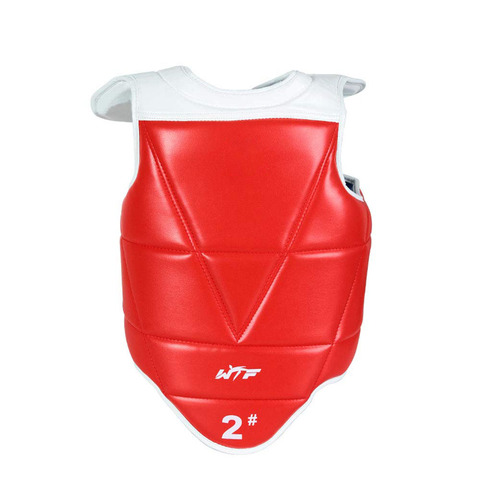 WTF Approved Taekwondo Chest Protector Solid Reversible Body Guard MMA Unisex Adults Children PU Leather Karate Equipment ► Photo 1/6