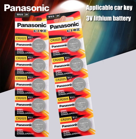 Panasonic CR2025-4 CR2025 3V Lithium Coin Battery (Pack of 4) 