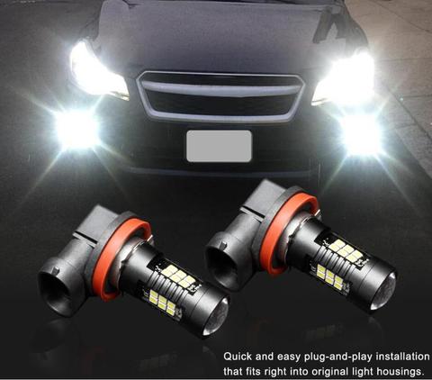 2Pcs Car Led Fog Lights Bulb for Renault Megane 2 3 Duster Logan Clio 4 3 Laguna 2 Sandero Scenic 2 Captur ► Photo 1/5