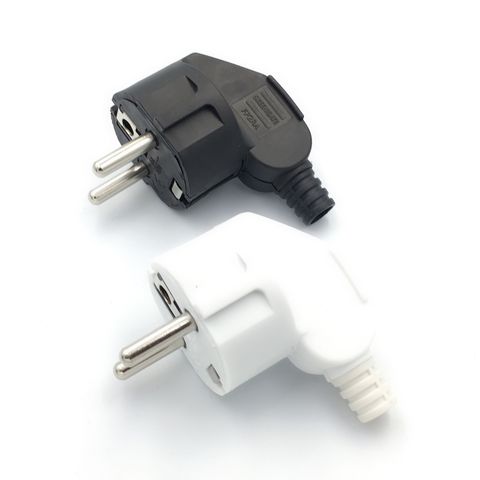 Eu AC Power Adapter Socket 16A 250V Connector Cable Electrical Plug White Black Male Converter Adaptor Detachable Plug ► Photo 1/3